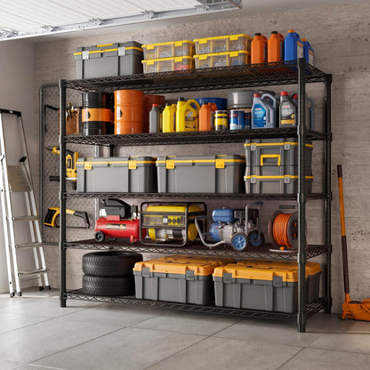 Garvee 70.8" H Storage Shelves 5-Tier Garage Shelving Adjustable for Pantry