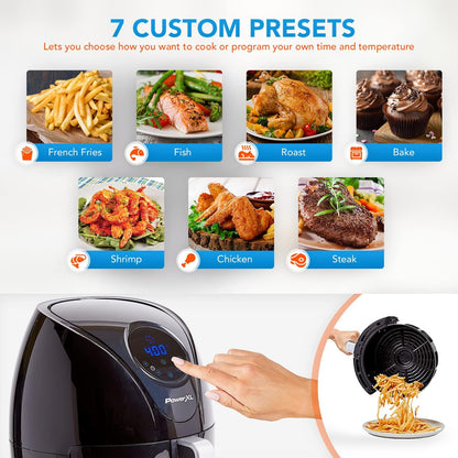 PowerXL Air Fryer 4 QT Maxx, Special Edition 2022, Extra Hot Air Fry, Cook, Crisp, Broil, Roast