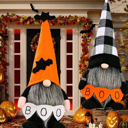 Halloween Gnomes Plush Decor,Witch Scandinavian Tomte Nisse Gnome Swedish Table Decorations