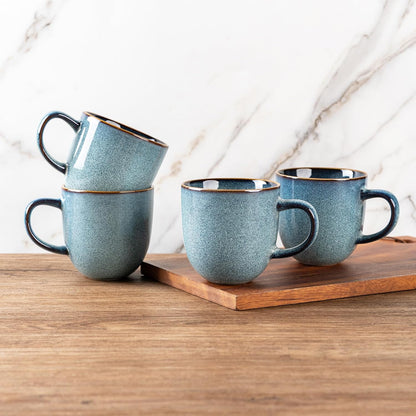 AmorArc 12oz Coffee Mugs, Ceramic Coffee Mugs set of 6 for Man, Woman, Dad, Mom, Modern Coffee Mugs