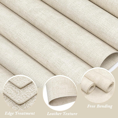 SUEH DESIGN Faux Leather Placemats Set of 6, Wipeable Place Mats Heat Resistant Table Mats