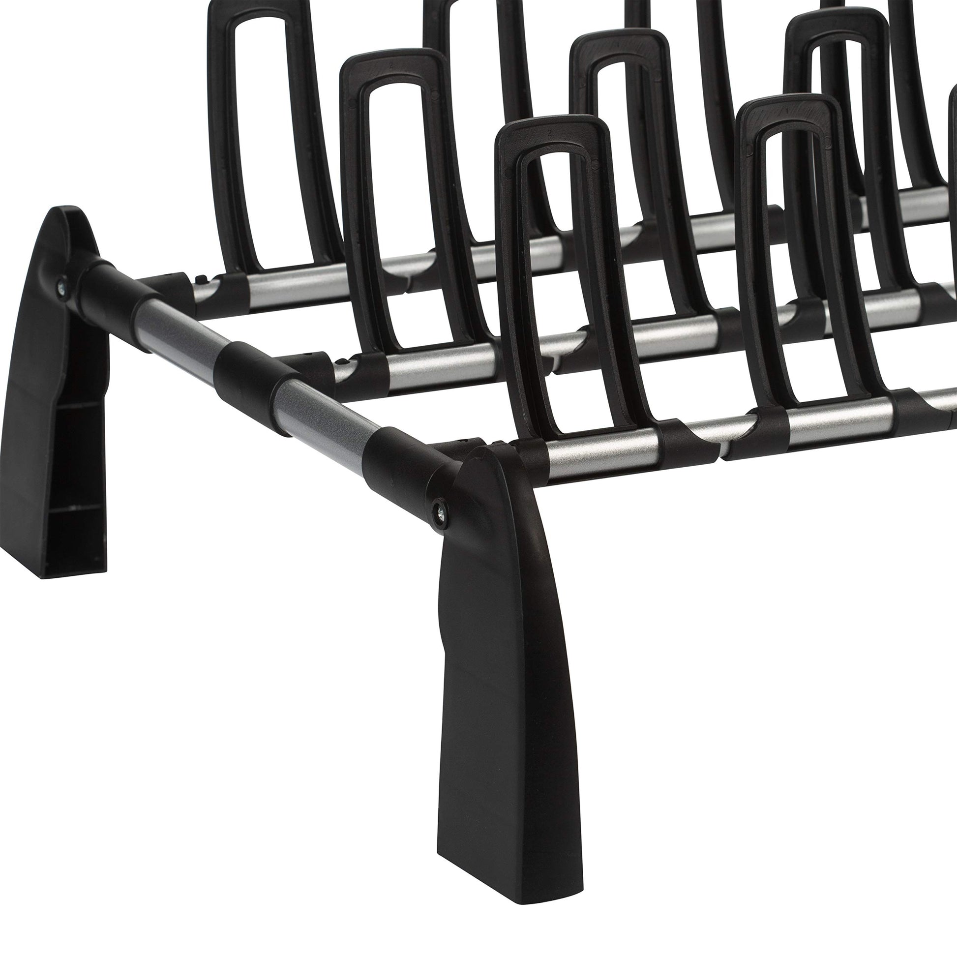 Organize It All 9 Pair Floor Shoe Rack | Storage and Organization | Great For Bedroom | Entryway |
