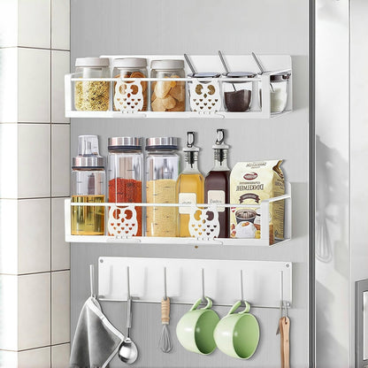 Magnetic Spice Rack,Magnetic Shelf for Fridge,Spice Organizer,Fridge Organizer,Kitchen Storage