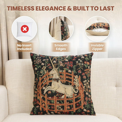 Charlotte Home Furnishings Couch Pillow Covers 16X16 in, Unicorn Decorative Throw Pillow Covers