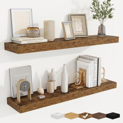 fuqing Floating Shelves for Wall, Bathroom Shelf Wall Mounted for Storage, Shelves with Invisible