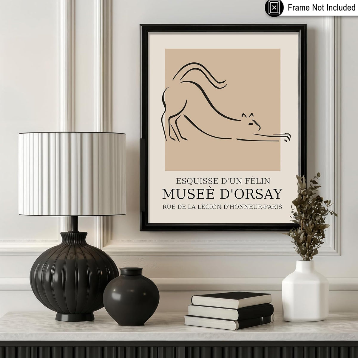 Poster Master Vintage Poster - Retro Minimalist Print - Gift for Artist, Housewarming - Cat, Line