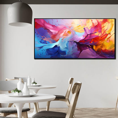 Abstract Wall Art for Living Room, Colorful Canvas Wall Decor for Bedroom, Framed Picture Print