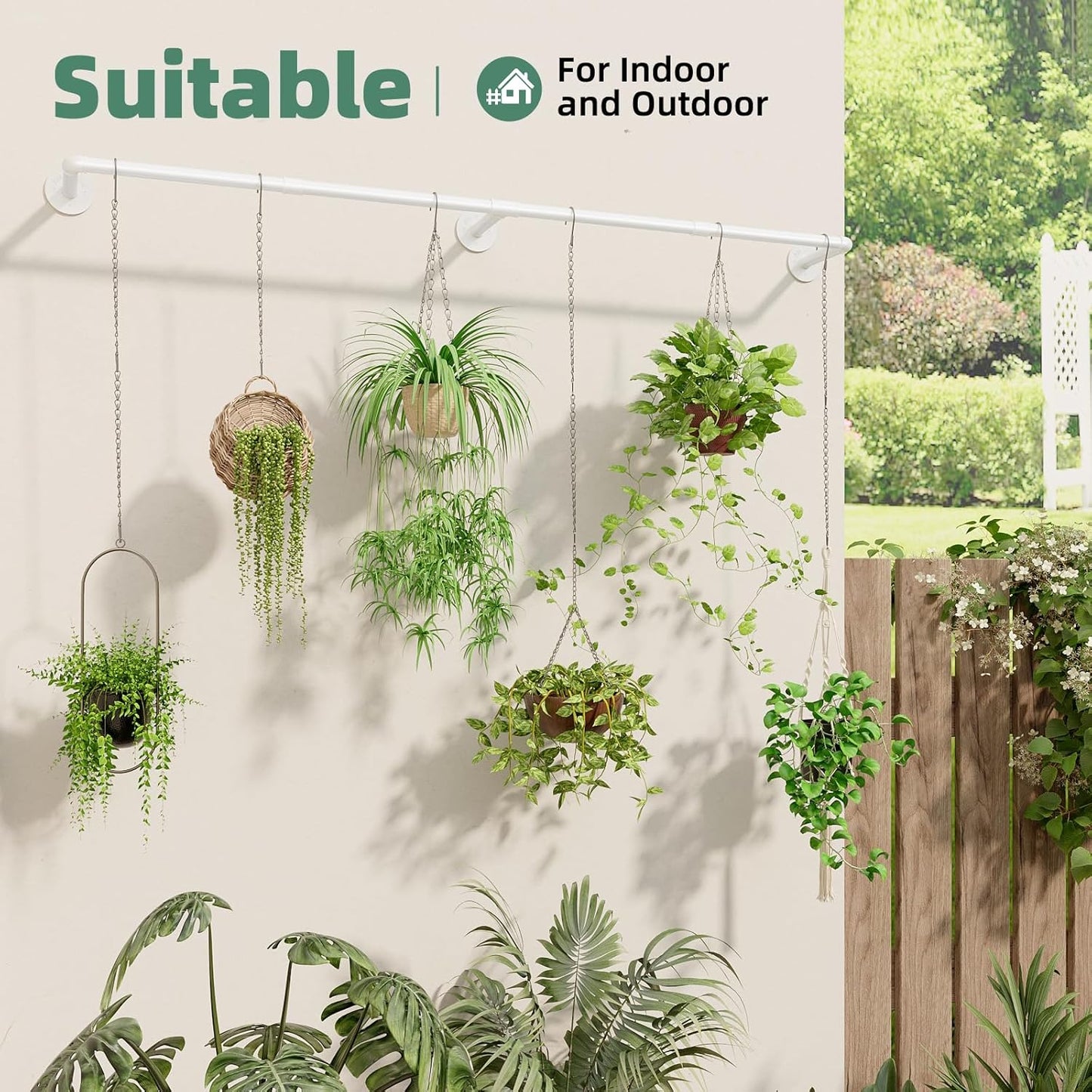 Plant Hanger Indoor with 6 Hanging Chains Hanging Planters for Indoor Plants Hanging Plant Holder