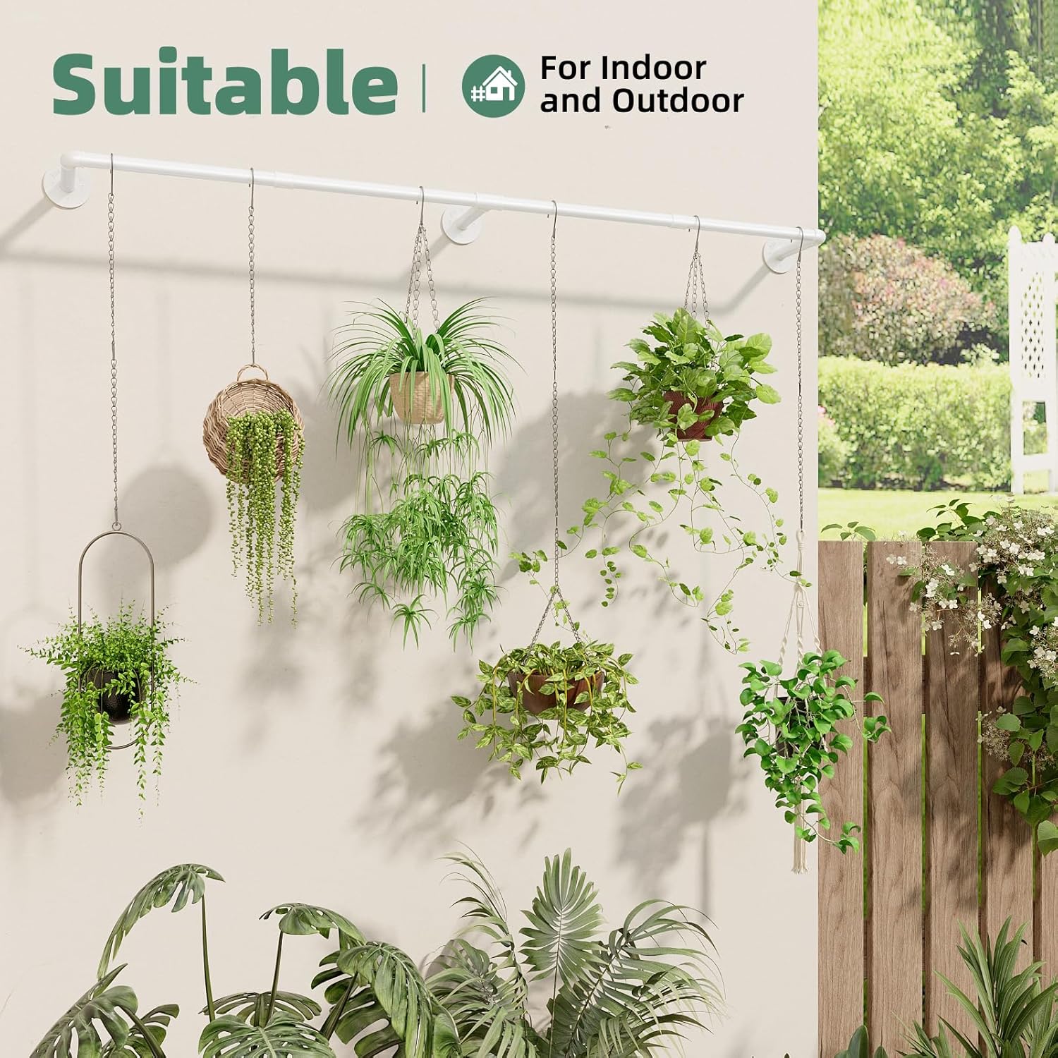 Plant Hanger Indoor with 6 Hanging Chains Hanging Planters for Indoor Plants Hanging Plant Holder