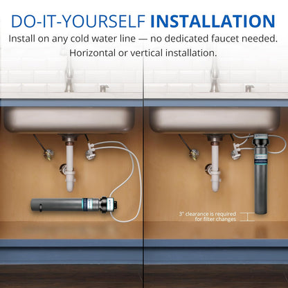 Aquasana Water Filter for Sink Faucet | Reduces 99% of 78 Contaminants Including Chlorine & Lead