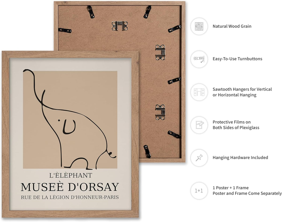 Poster Master Vintage Poster - Retro Minimalist Print - Gift for Artist, Housewarming - Elephant