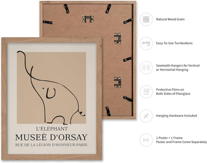 Poster Master Vintage Poster - Retro Minimalist Print - Gift for Artist, Housewarming - Elephant