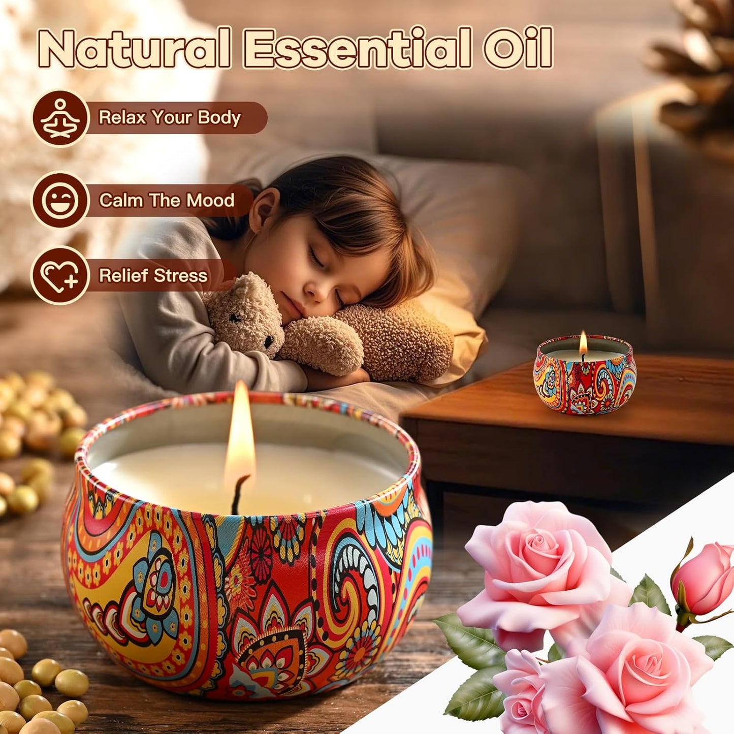 Scented Candles Gift Set, 12 Pack Candle for Home Scented, Candles Clearance with Gift Box