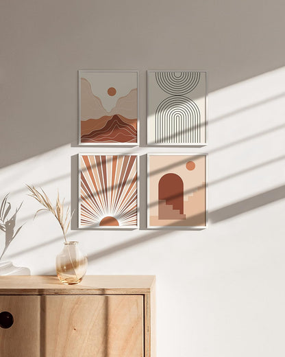 HAUS AND HUES Picture Frame Set of 4, White Picture Frames White Frames Picture Frames for Wall