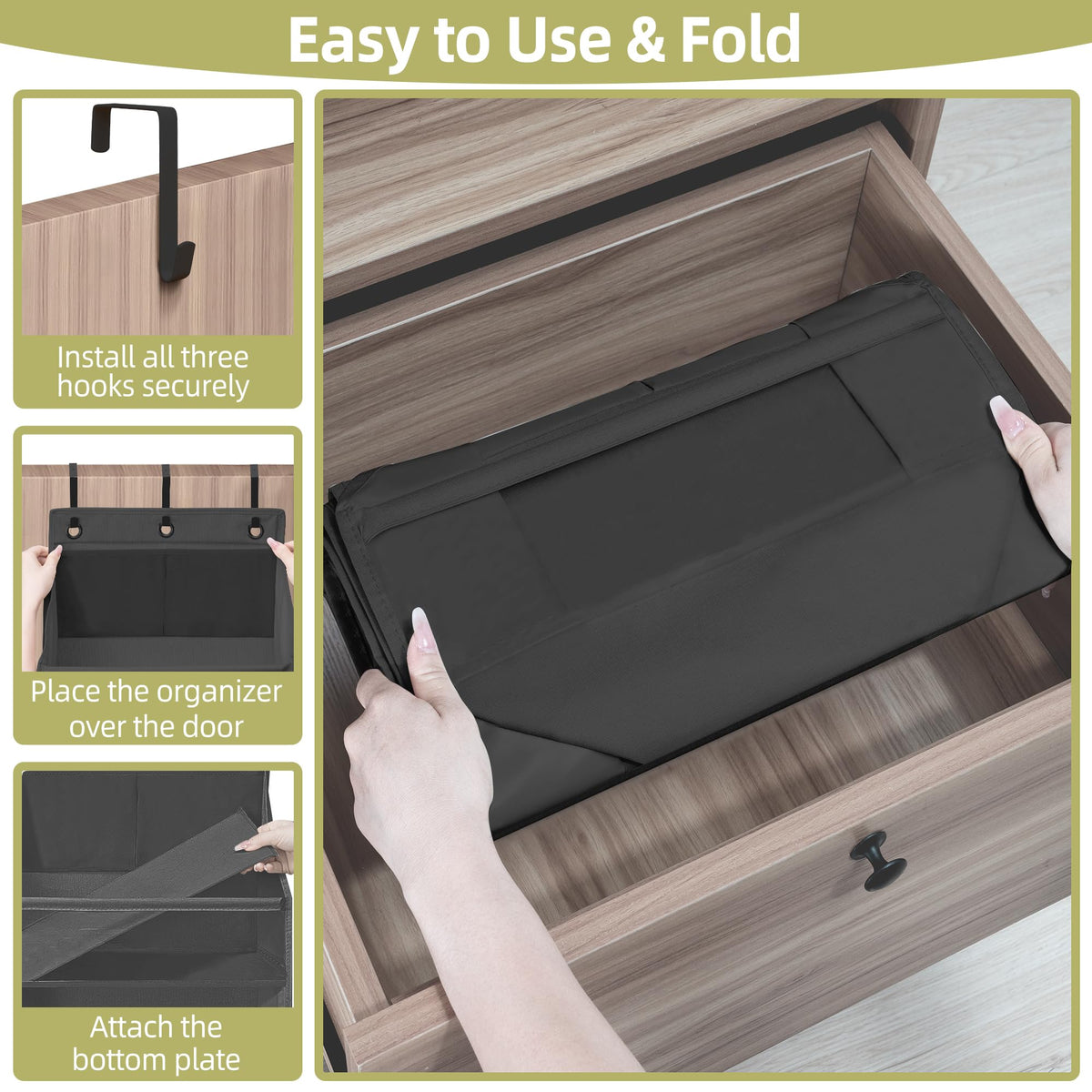 STORAGEIDEAS Over Door Organizer with 6 Extra Large Pockets 12 Side Pockets, 2-Pack Sturdy Closet