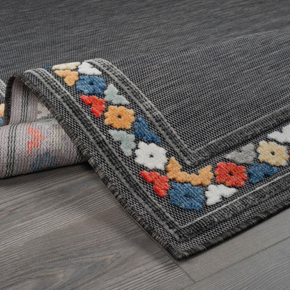 Beverly Rug Outdoor Rug 10x14 Modern Bordered Large Area Rugs for Indoor and Outdoor Patio Easy to