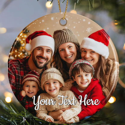 Personalized Christmas Ornaments 2025,Custom Christmas Ornament with Photo Text,Personalized