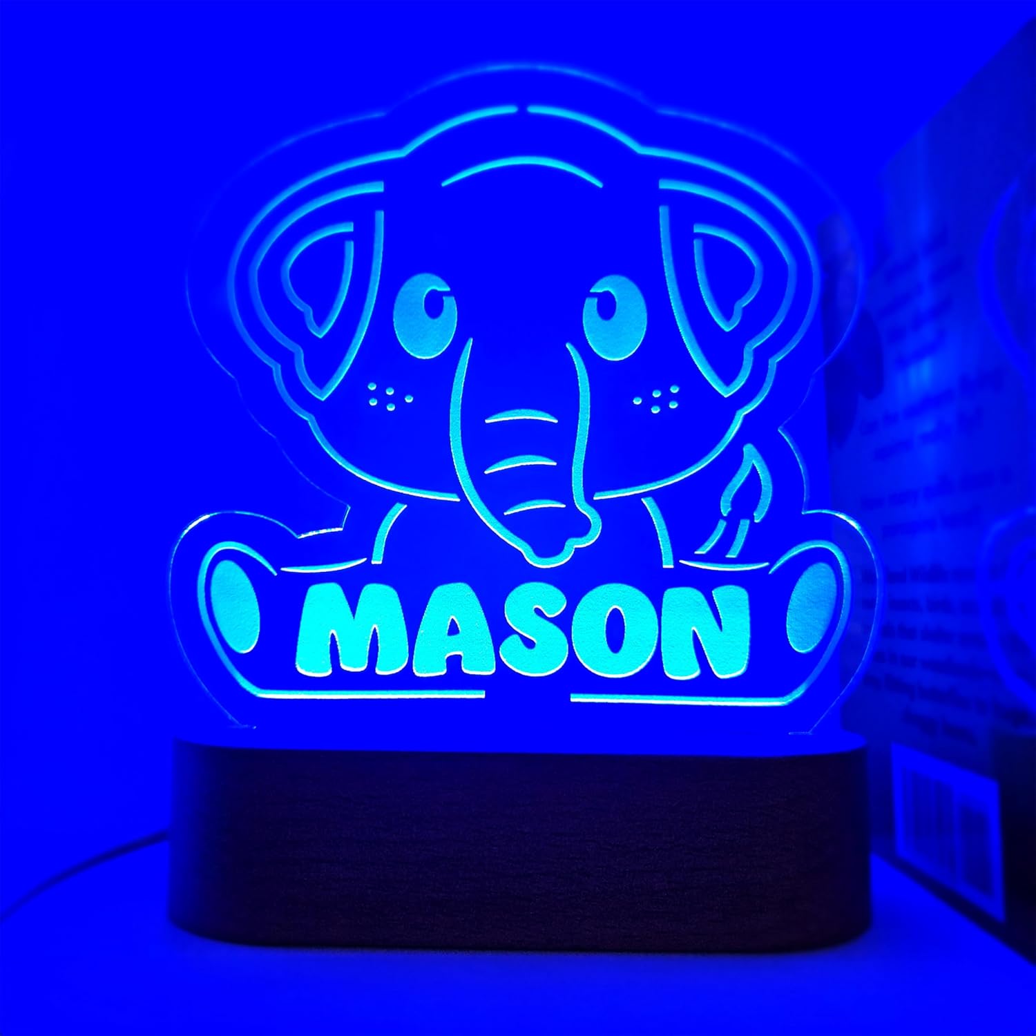 Personalized Night Light | Custom Nightlight for Kids | Nursery Baby Room Decor | Children's