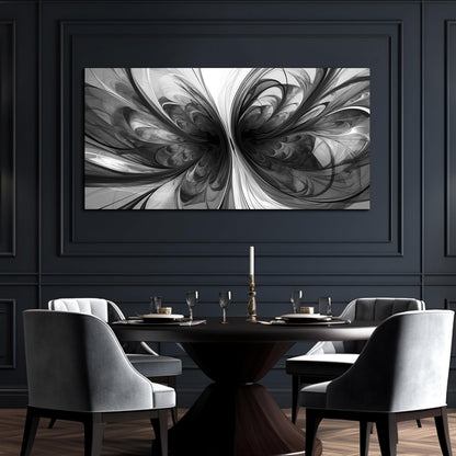 Large Abstract Canvas Wall Art Living Room Black Art Wall Decor for Office Teenage Boy Room Decor