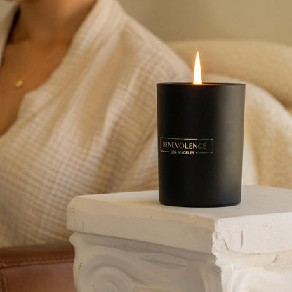 Benevolence LA Black Berries (Baies) Scented Candle | Soy Candles, Black Candle for Home | Gifts