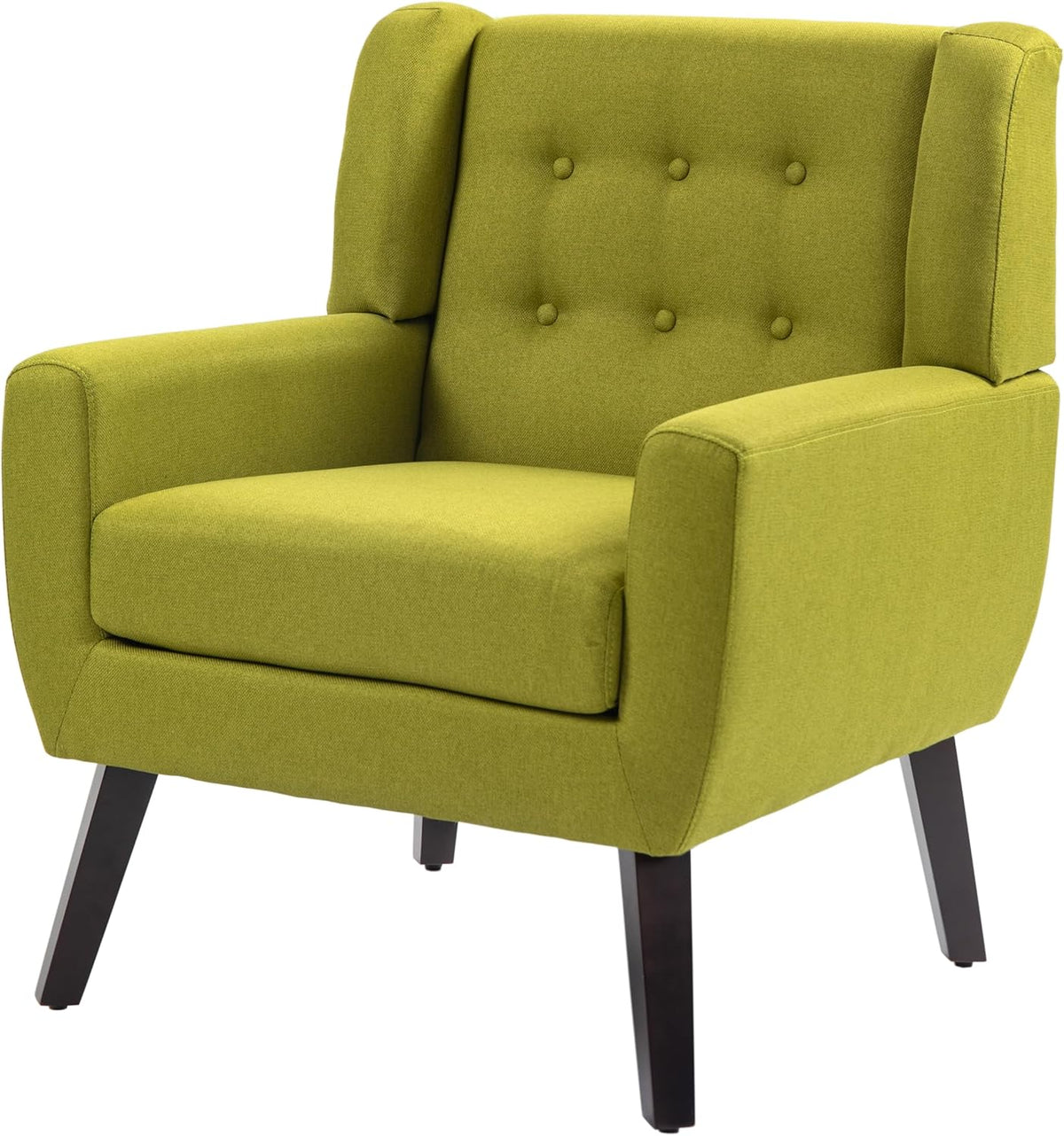 UIXE Accent Chair, Modern Upholstered Armchair in Fabric for Living Room, Comfy Club Arm Chairs