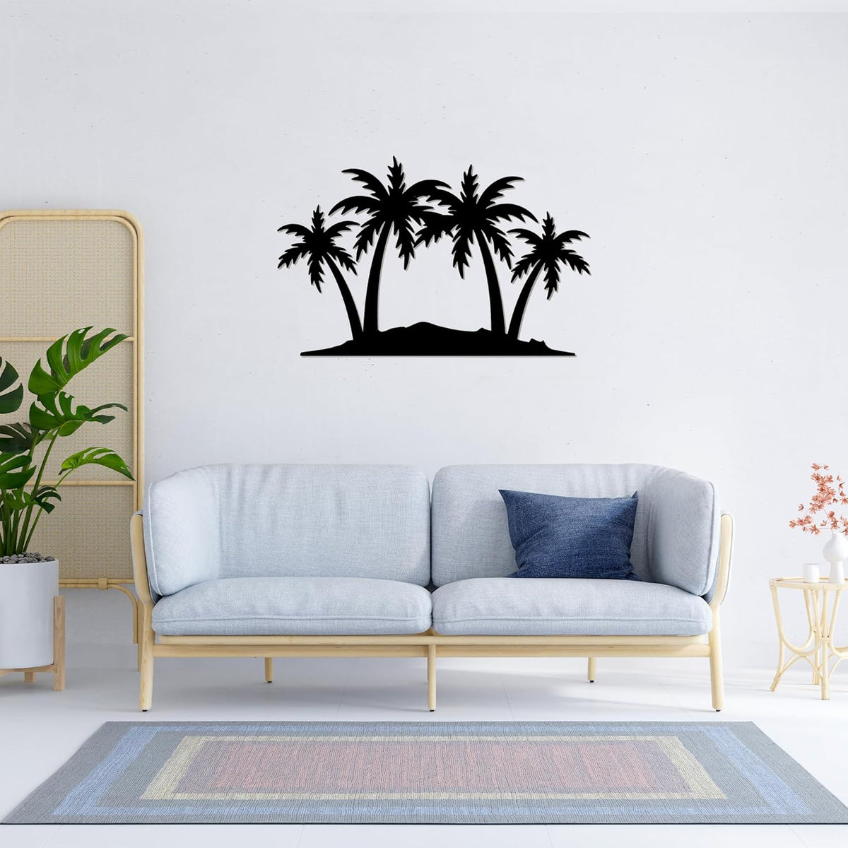 METALPLEX Palm Tree Metal Wall Art - Durable And Rust-free Indoor & Outdoor Aluminum Composite Wall
