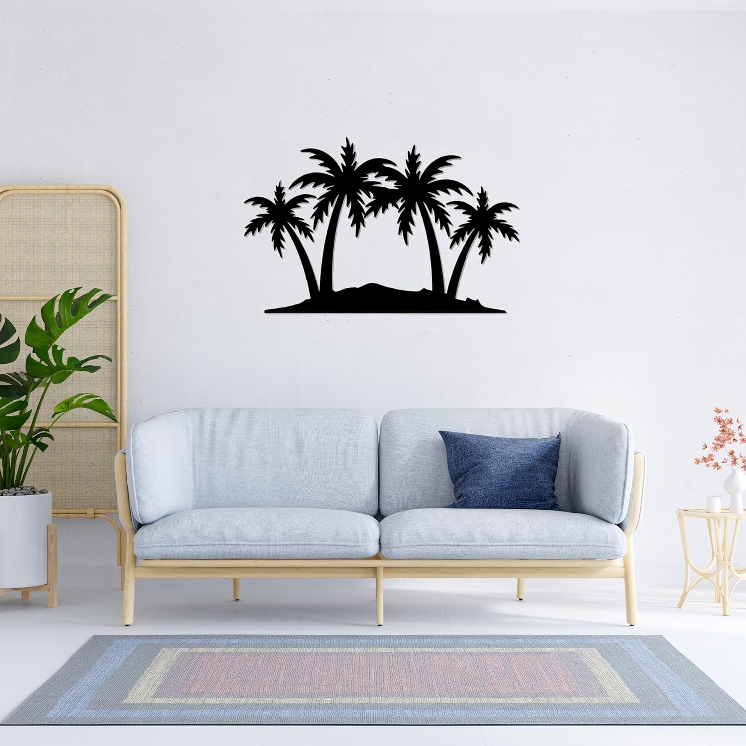 METALPLEX Palm Tree Metal Wall Art - Durable And Rust-free Indoor & Outdoor Aluminum Composite Wall