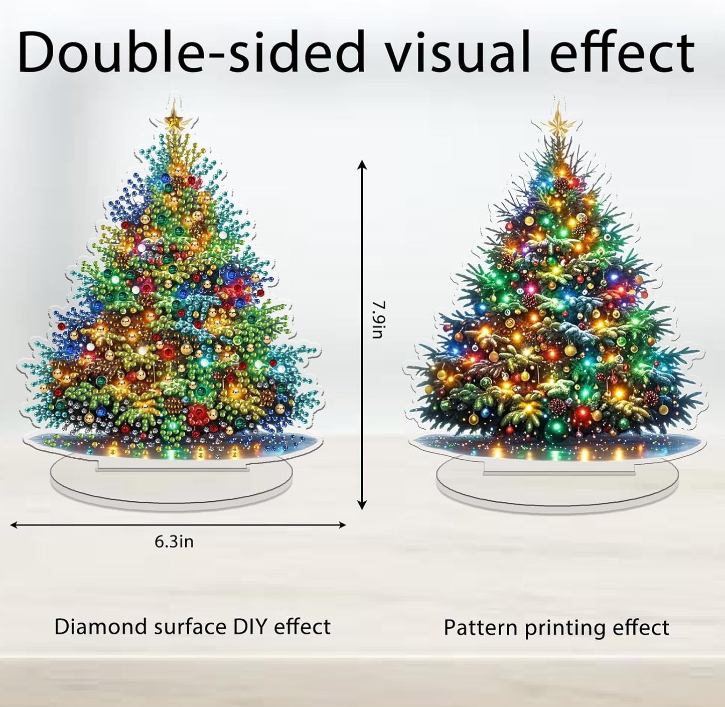 Diamond Art Kit for Adult Christmas, 5D Diamond Art Painting, Double Sided Decorative
