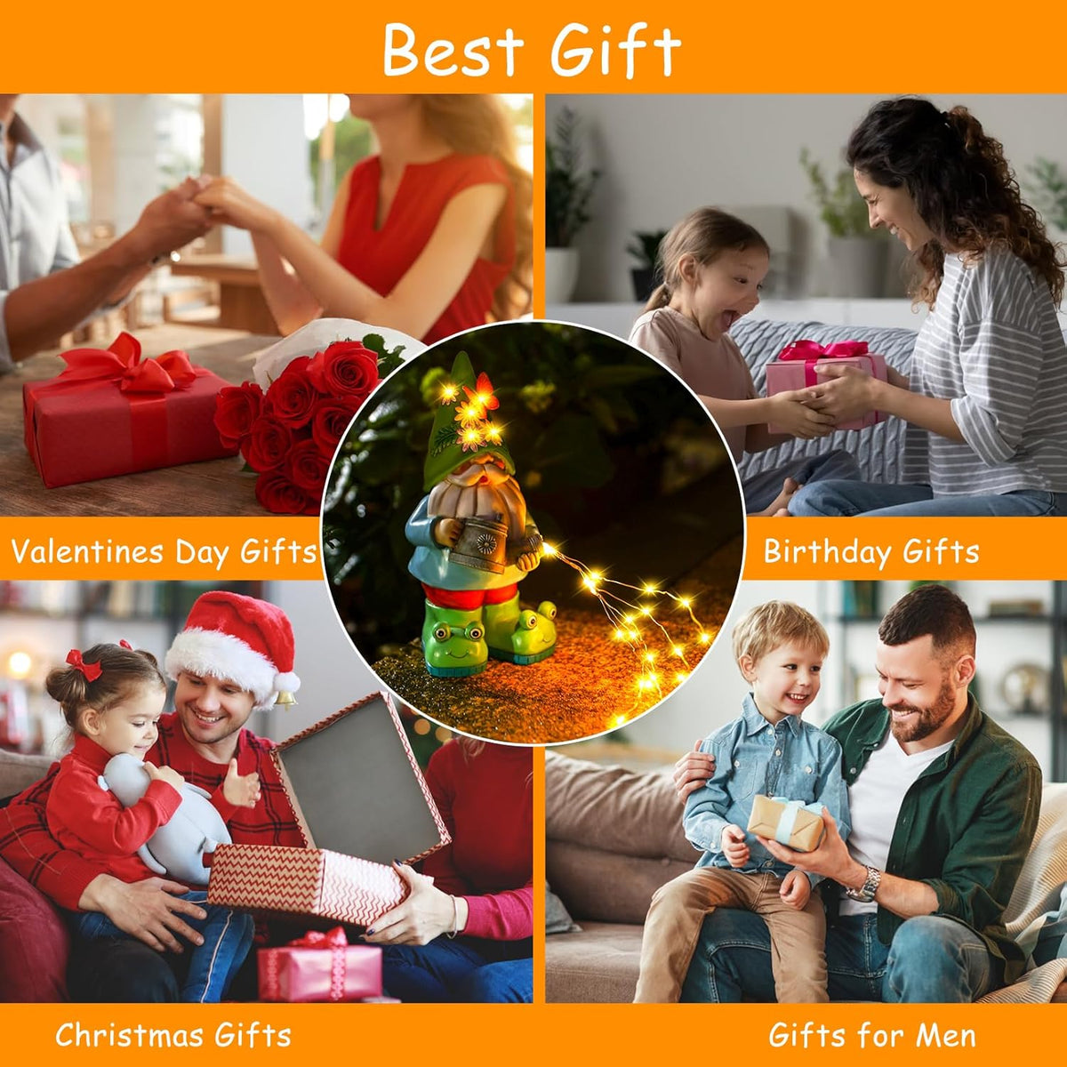 Solar Watering Can Gnome Light Waterproof - Funny Gnome Mother' s Day Gifts for Mom Women Solar