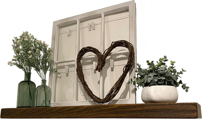 joelsantiques 42 Inch Wooden Floating Shelves for Wall - 42x8x2 in - Made of Natural Wood - Heavy