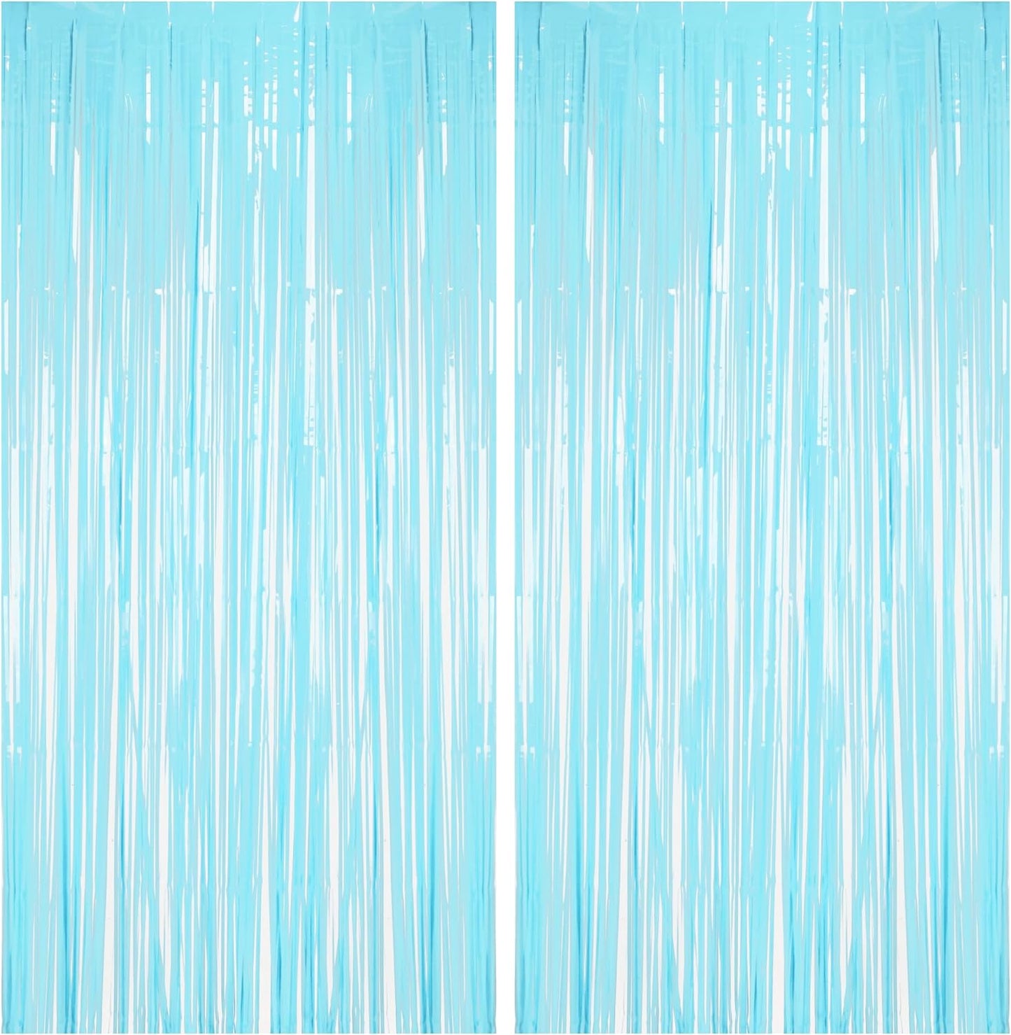 BRAVESHINE Foil Fringe Curtains Party Backdrop - Tinsel Curtain Backdrop Streamers Party Supplies