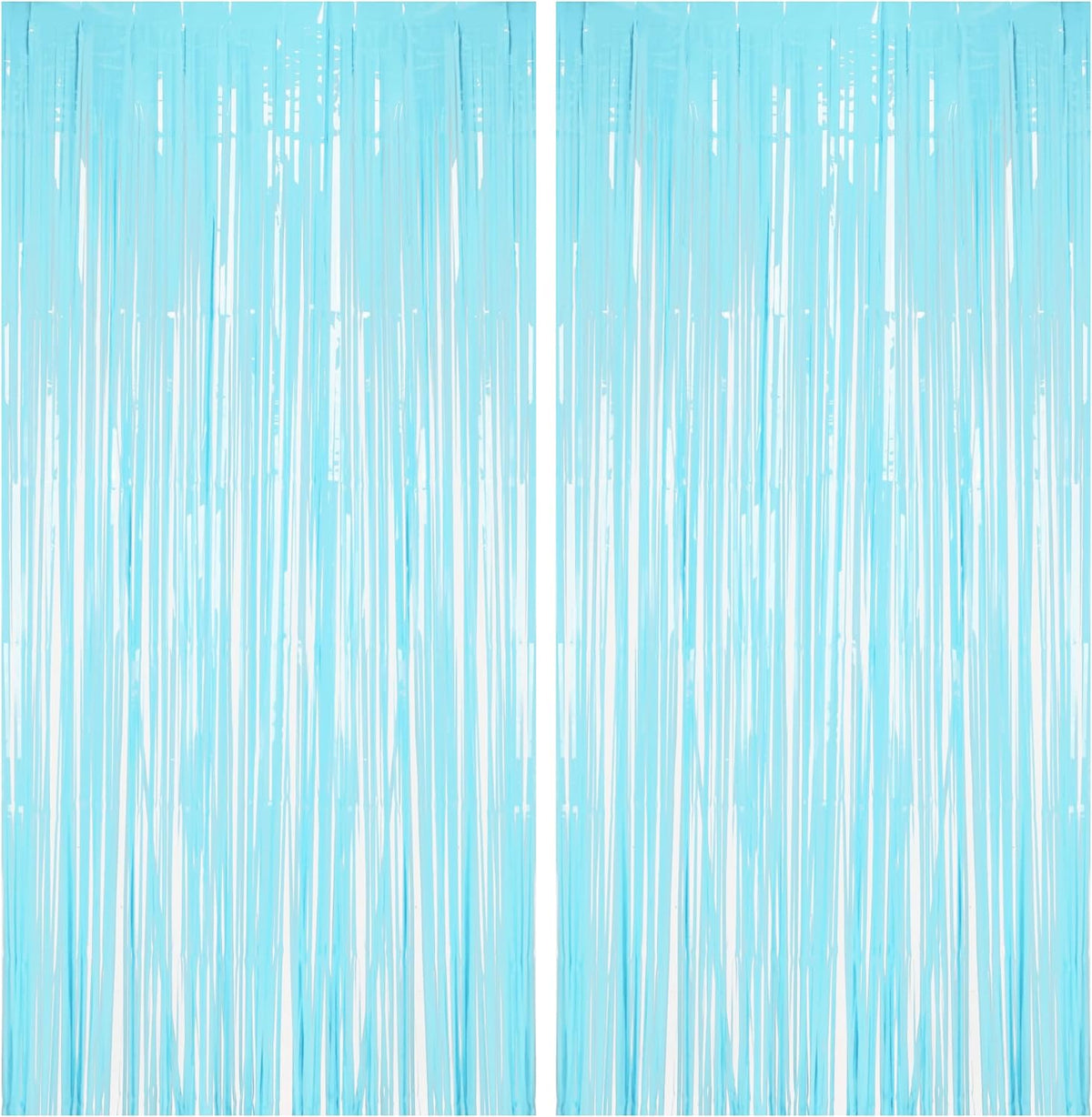 BRAVESHINE Foil Fringe Curtains Party Backdrop - Tinsel Curtain Backdrop Streamers Party Supplies