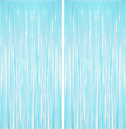 BRAVESHINE Foil Fringe Curtains Party Backdrop - Tinsel Curtain Backdrop Streamers Party Supplies