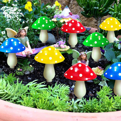 8-Pack Solar Mushroom Lights for Garden Decor, 8 Modes Waterproof Outdoor Garden Mushroom Lamp
