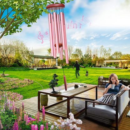 Large Aluminium Wind Chimes Outside, Soothing Melodic Memorial Sympathy Wind Chime, Suitable