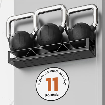 16.9 Inch Wide Large Capacity Magnetic Spice Rack for Refrigerator, 4 Pack Metal Fridge Shelf, Black