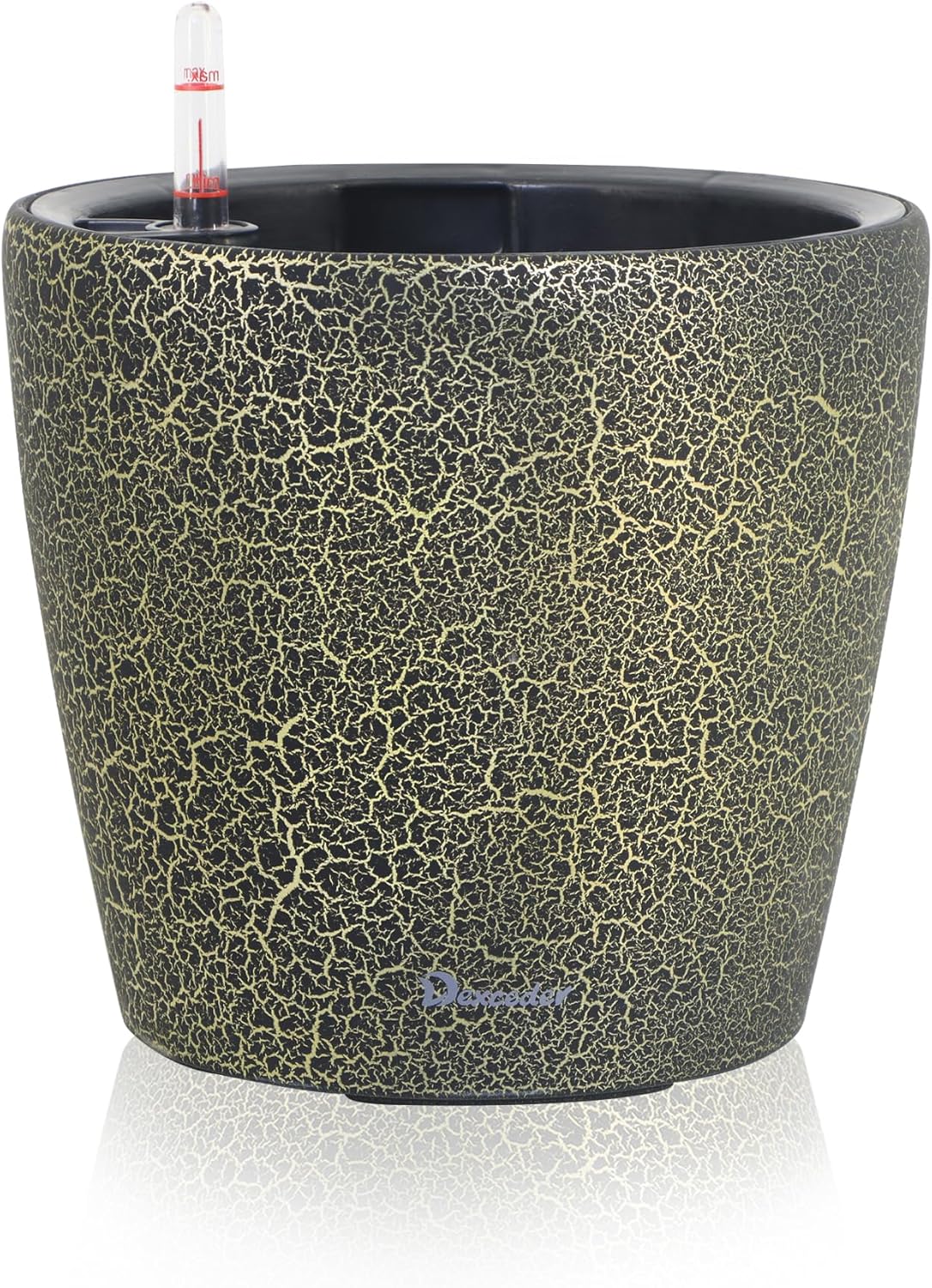 Dexceder 11x10 Inches Self Watering Planter Indoor Outdoor, Inner Pot Design, Thickened Table