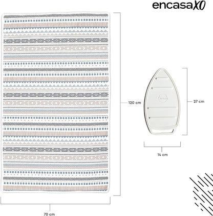 Encasa XO Ironing Mat/Pad (Large 48"x28") with 3mm Padding & Silicone Iron Rest for Steam Pressing