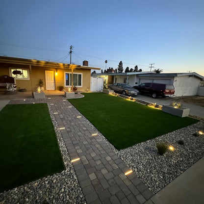 LUMENGY Paver Light Slim 0.5x9 Inch (0.55X8.85X2.2) Glare-Free Steel Brick Lighting for Pavers