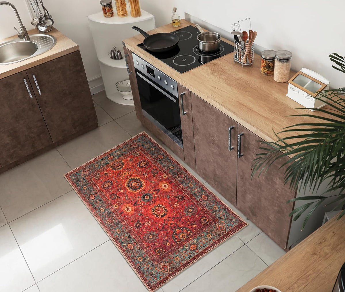 Keen Home Design 2x3 Rug - Machine Washable Entry Rug with Non-Slip Backing, Ideal for Enteryway