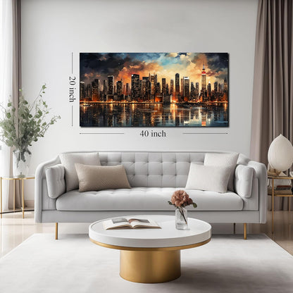 New York City Canvas Wall Art for Bedroom Modern Wall Pictures for Living Room Home Office Wall