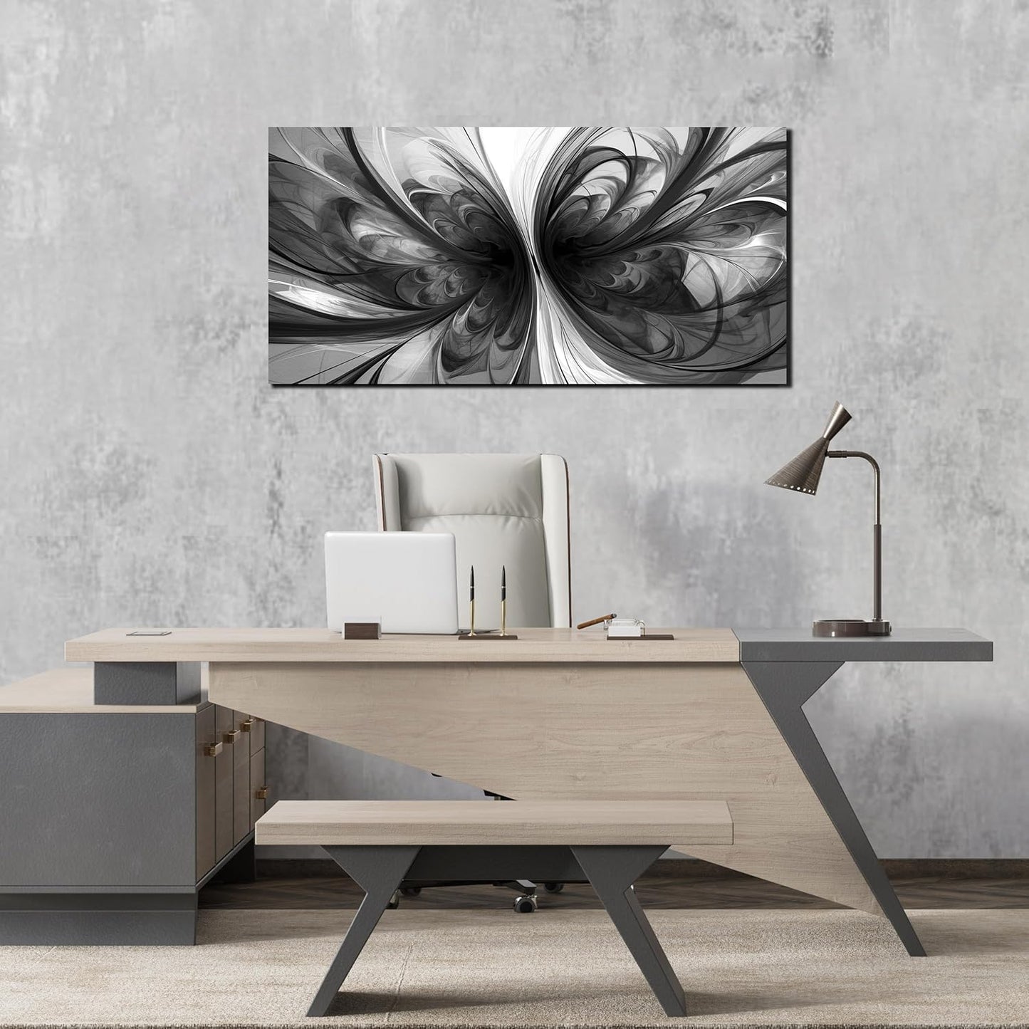 Abstract Wall Art for Living Room Black and White Pictures Wall Art Bedroom,Home Office Wall Decor