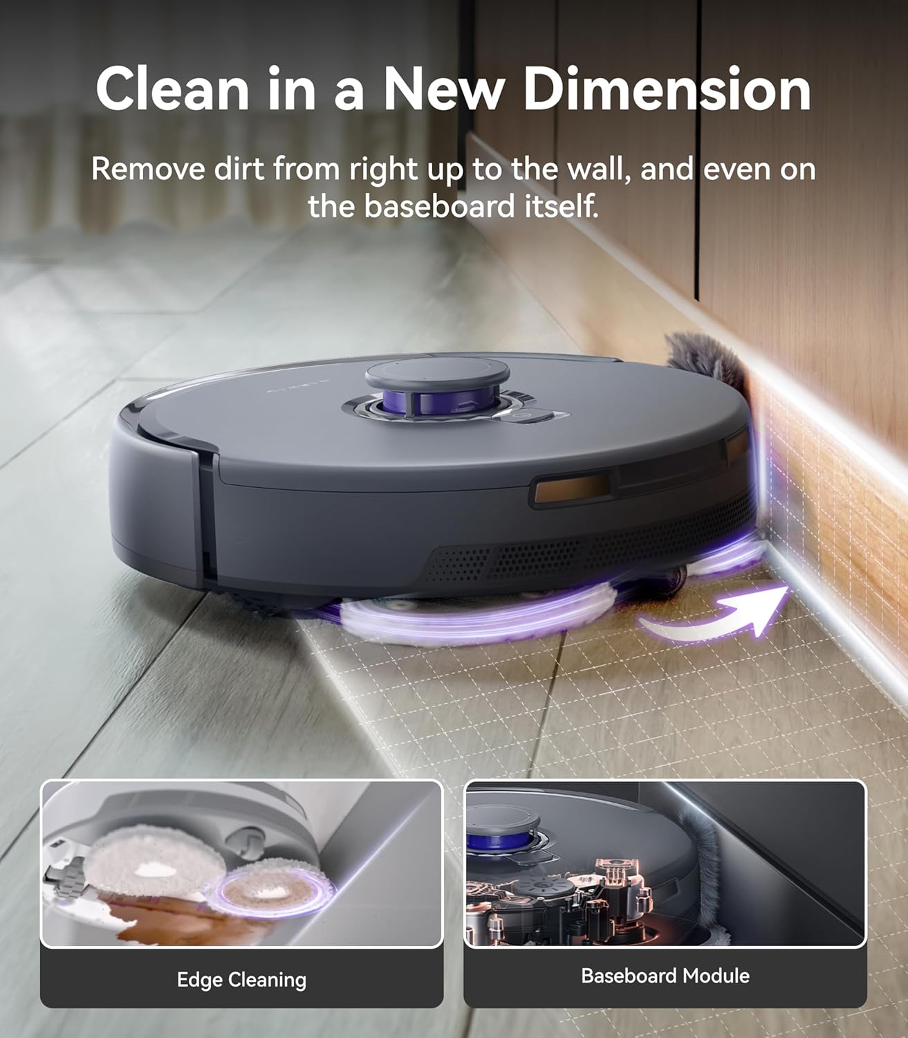 NARWAL Freo Z Ultra Robot Vacuum and Mop Combo, Dual RGB Cameras and Chips, AI Avoidance, 12000Pa