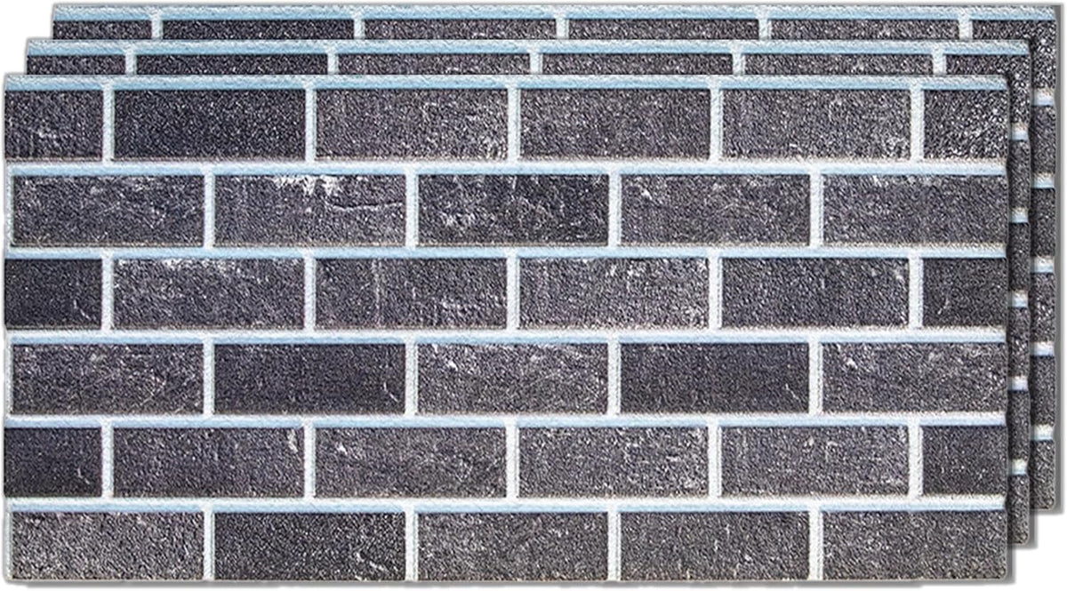 IZODEKOR 3D Brick Effect Wall Panels - Faux Brick Paneling for Living Room, Kitchen, Bathroom and