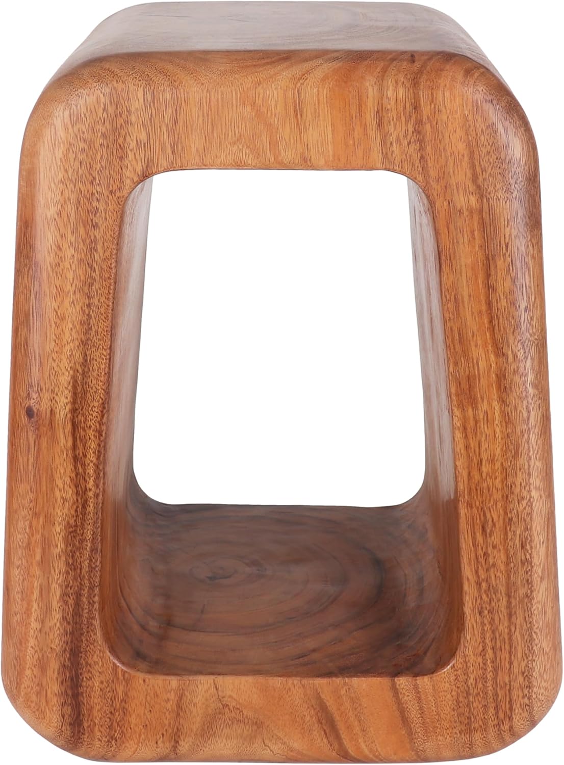 Rutledge & King Mid Century Modern Boho Chic Round Wooden End Table - 15.75"D x 11.8"W x 19.7"H