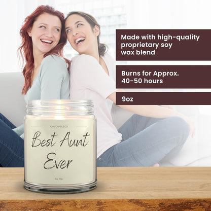 1OAK Vanilla Scented Candles - Aunt Candle - Best Aunt Gifts for Christmas from Niece, Nephew