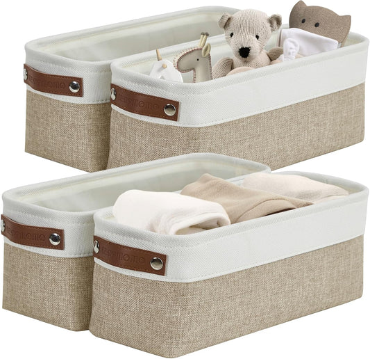 DECOMOMO Narrow Storage Bins Small Baskets for Organizing Bathroom, Toilet Tank, Towel Storage