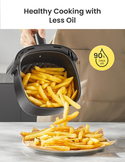 COMFEE' Compact 2.1 Quart Air Fryer with 12 Menu Options, Adjustable Timer & Temperature Control