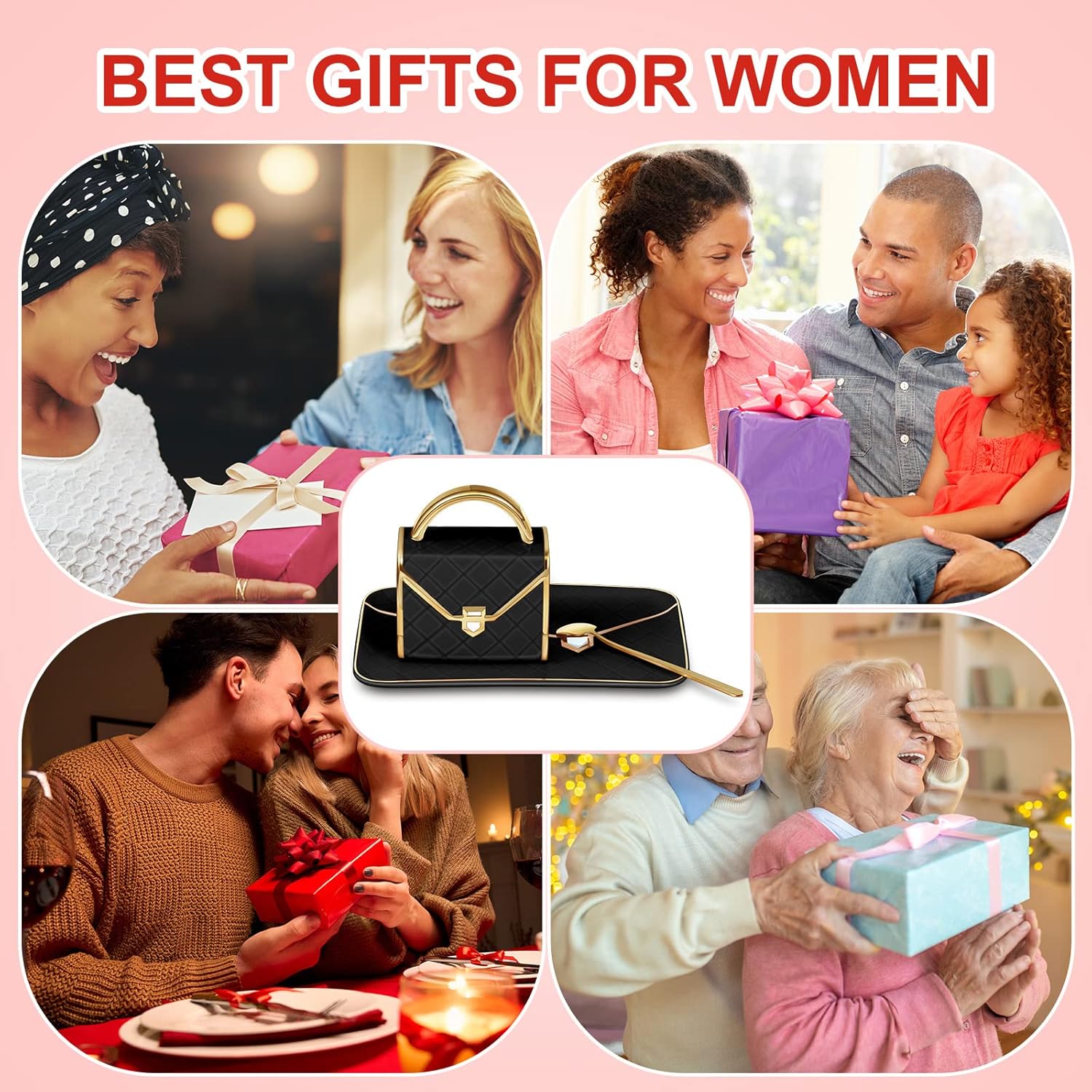 Zubebe 1 Set Coffee Mug Elegant Handbag Shaped Cup Modern Ceramic Purse Mug with Spoon and Saucer