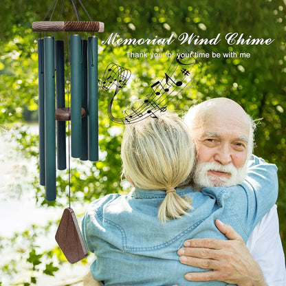 Large Wind Chimes for Outside, 30" Aluminium Wind Chime with Wind Catcher, Outdoor Garden Patio